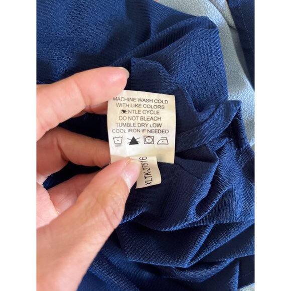 Mudpie Girls Medium Blue Floral Sleeveless Maxi Dress Casual - Picture 5 of 5